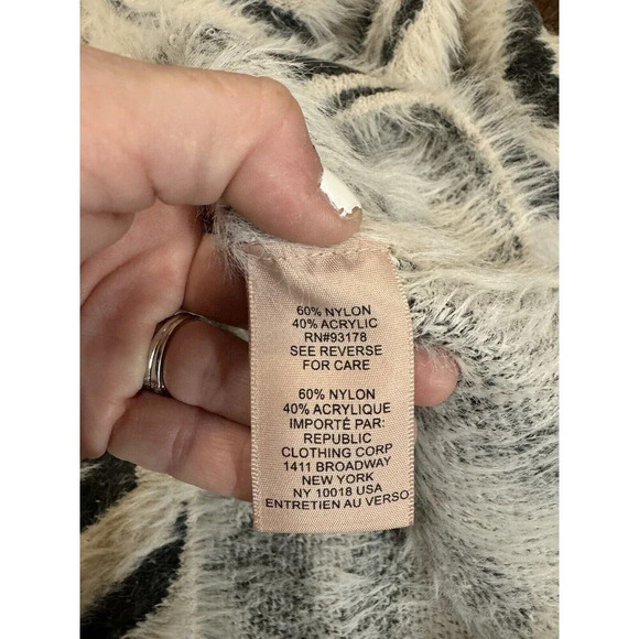 Philosophy Sweater WomenSize Large Striped Long Sleeve Soft Knit Pullover NWOT - Picture 5 of 8